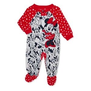 Toddler Minnie Mouse Footed Sleep Onesie Pajamas - Disney Brand